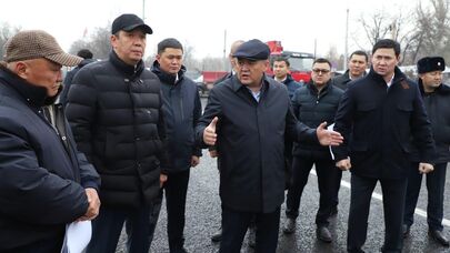 Председатель ГКНБ ознакомился с ходом строительных работ в центральной части Бишкека