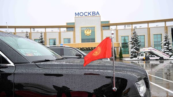 Москва аэропортундагы министрлер кабинетинин төрагасын кортежи. Архив - Sputnik Кыргызстан