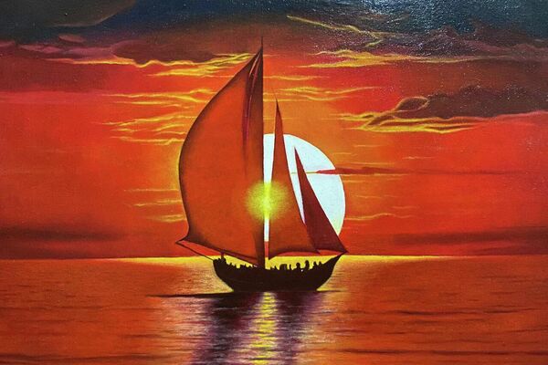 "Үмүттүн кыл калеми" аттуу көргөзмөсүндөгү сүрөт "Үмүттүн кыл калеми" аттуу көргөзмөсүндөгү сүрөт - Sputnik Кыргызстан