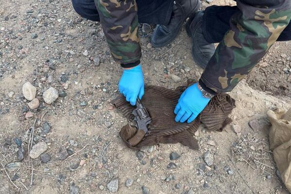 ГКНБ обнаружил тайник с огнестрельным оружием на окраине Балыкчи - Sputnik Кыргызстан