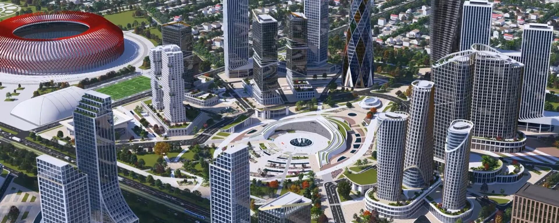 Бишкек-Сити бизнес-борборун эскизи Бишкек-Сити бизнес-борборун эскизи - Sputnik Кыргызстан, 1920, 16.12.2025