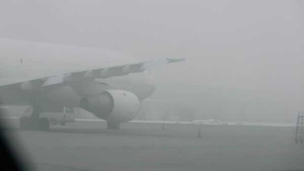 Сүттөй болгон туман Манас аэропортунун ишин токтотууда - Sputnik Кыргызстан