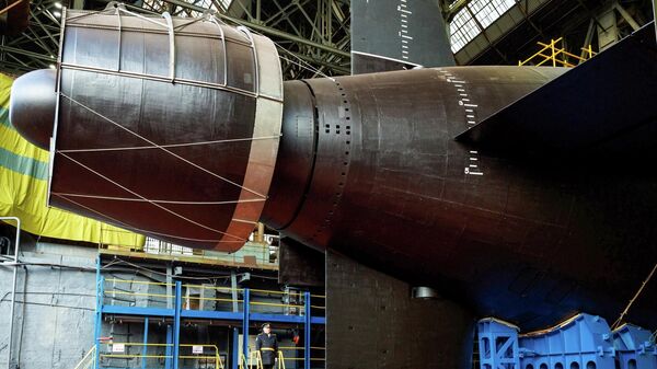 Подводная лодка Хабаровск, носитель ядерного подводного комплекса Посейдон. Архивное фото - Sputnik Кыргызстан