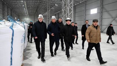 Садыр Жапаров ознакомился с работой завода "Тянь-Шань форель"