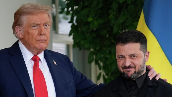 Зеленский прибыл в Белый дом на встречу с президентом США Трампом - Sputnik Кыргызстан