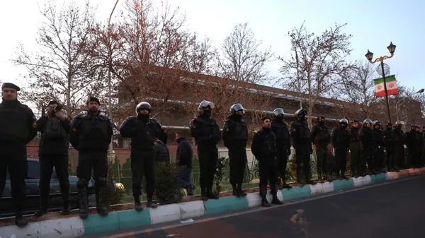 Ирандагы нааразылыкты көзөмөлдөп турган тартип сакчылар - Sputnik Кыргызстан