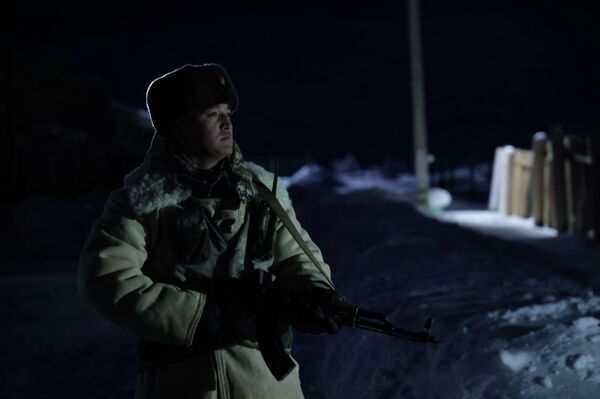 Кыргызские пограничники в Нарынской области на границе с Китаем  - Sputnik Кыргызстан