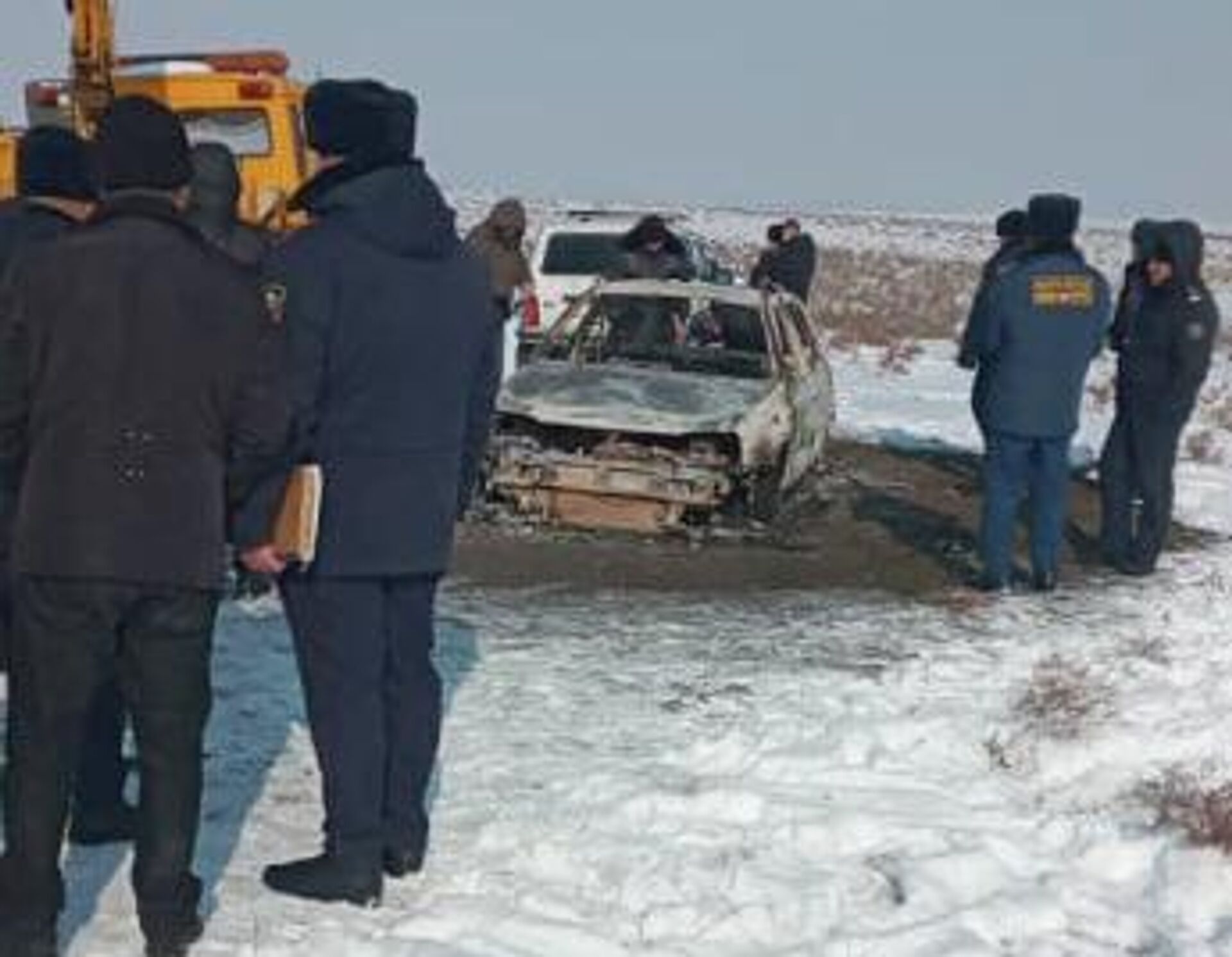 Авто сгорело в Чуйской области - Sputnik Кыргызстан, 1920, 20.01.2026