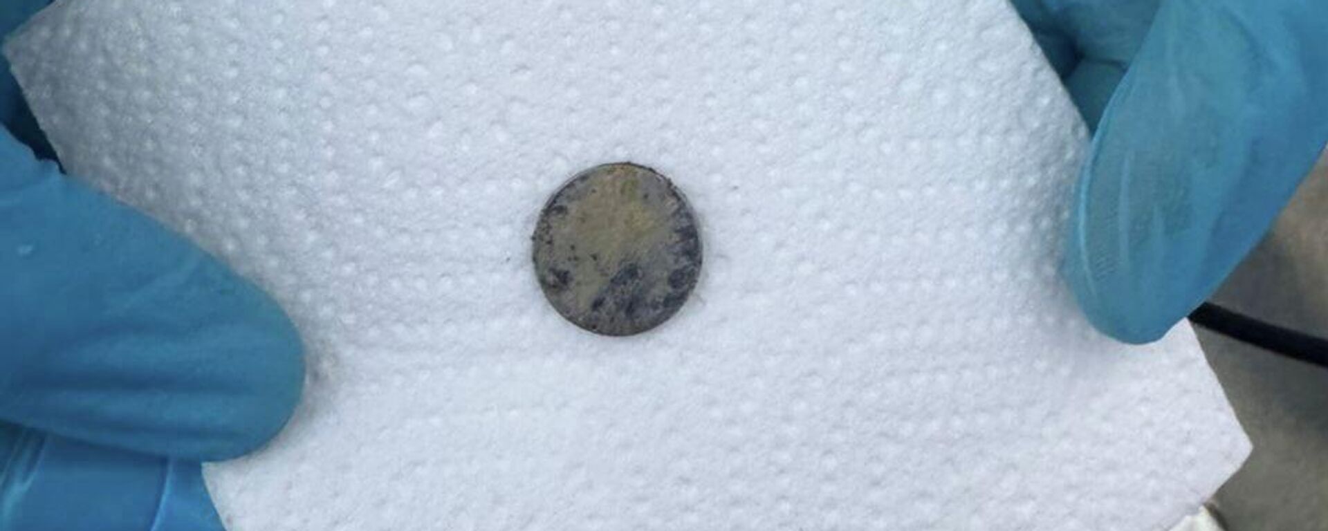 Плоская батарейка, которую проглотила девочка в Бишкеке - Sputnik Кыргызстан, 1920, 03.02.2026