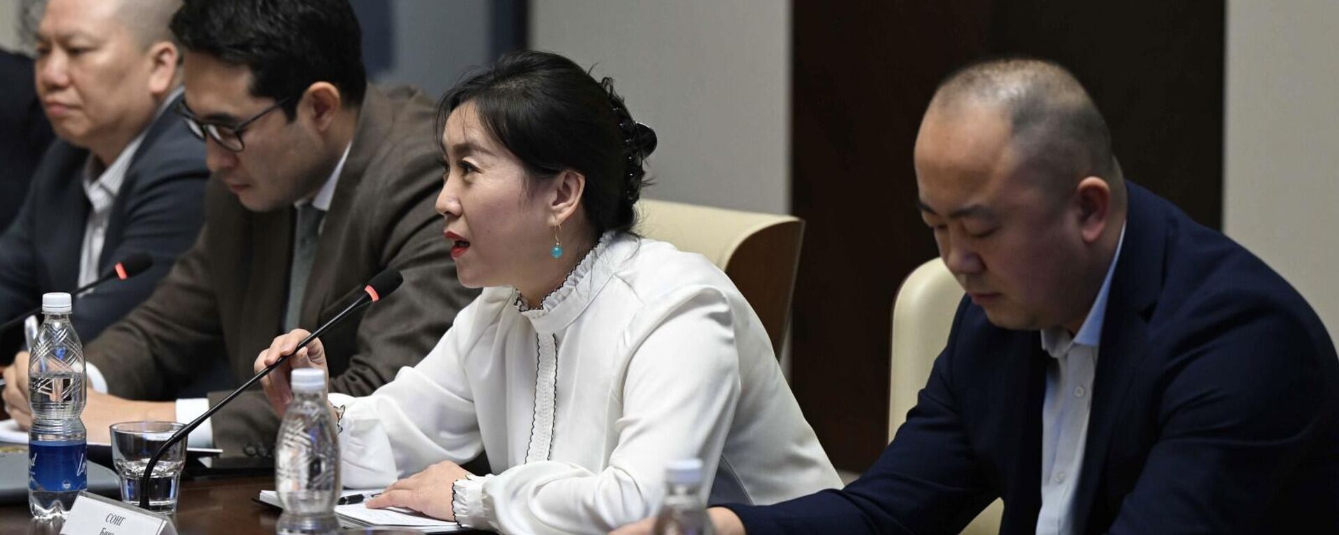 Адылбек Касымалиев кытайлык Миньшан компаниясынын өкүлдөрүн кабыл алды - Sputnik Кыргызстан, 1920, 07.02.2026