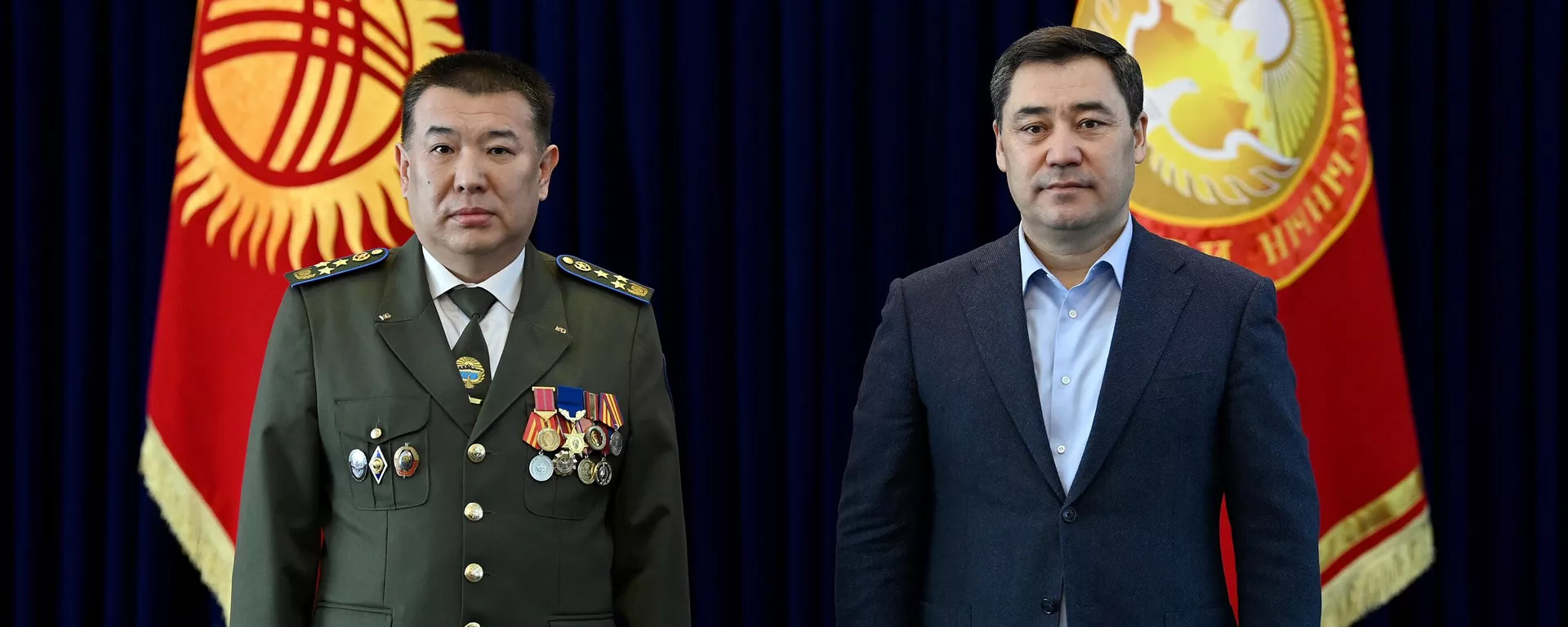 Присвоение воинских званий ряду руководителей силовых структур президентом Садыром Жапаровым - Sputnik Кыргызстан, 1920, 10.02.2026