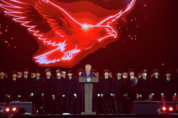 С поздравительной речью выступил госсекретарь КР Арслан Койчиев - Sputnik Кыргызстан