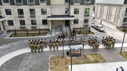 Церемония вручения ключей от квартир пограничникам в Джалал-Абадской области