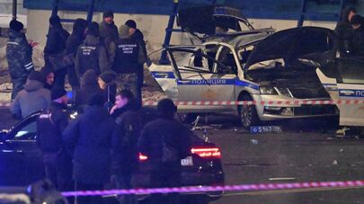 Взрыв автомобиля на площади Савеловского вокзала