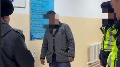 Задержание таксиста в Бишкеке