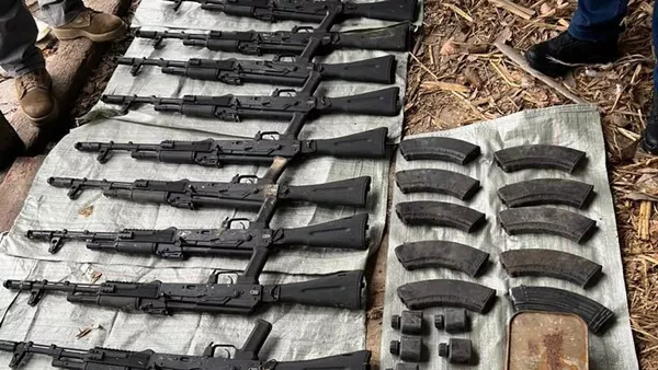 Схрон, обнаруженный в Ошской области - Sputnik Кыргызстан