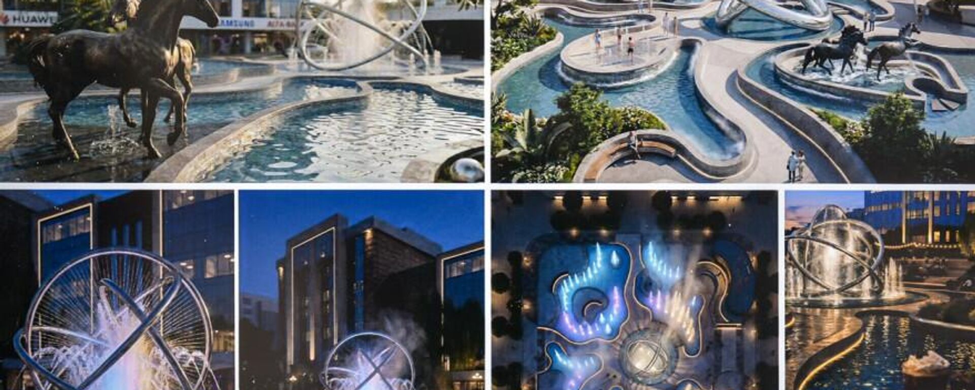 Эскизы фонтанного комплекса возле ЦУМа - Sputnik Кыргызстан, 1920, 16.03.2026