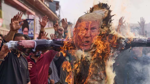 Кашмирде өткөн Трампка каршы акция. Архив - Sputnik Кыргызстан