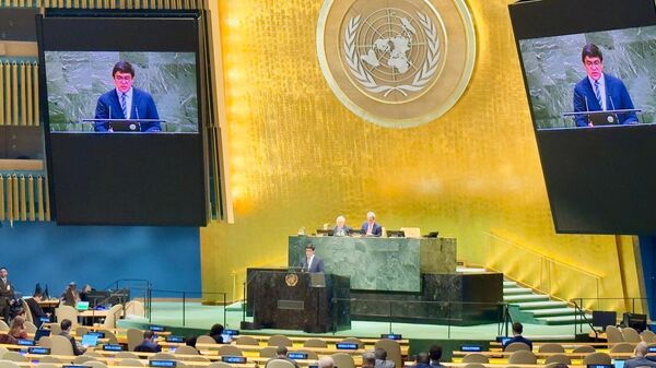 Эдиль Байсалов исламофобияга каршы күрөштүн эл аралык күнүнө карата БУУнун жогорку деңгээлдеги иш-чарасында  - Sputnik Кыргызстан