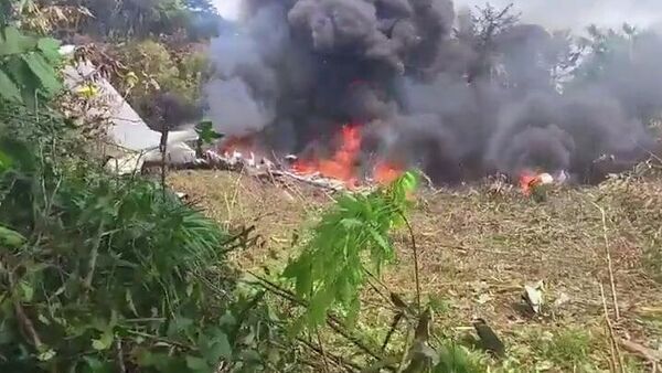 Крушение военно-транспортного самолета в Колумбии - Sputnik Кыргызстан