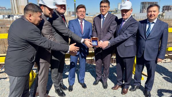 Новый этап строительства российско-кыргызской школы в Бишкеке - Sputnik Кыргызстан