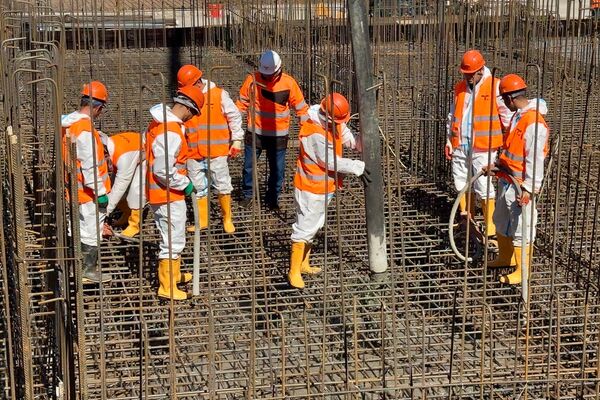 Новый этап строительства российско-кыргызской школы в Бишкеке - Sputnik Кыргызстан