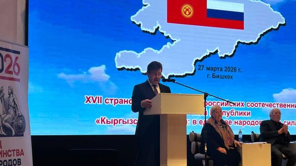 Посол России Сергей Вакунов на страновой конференции российских соотечественников в Бишкеке - Sputnik Кыргызстан