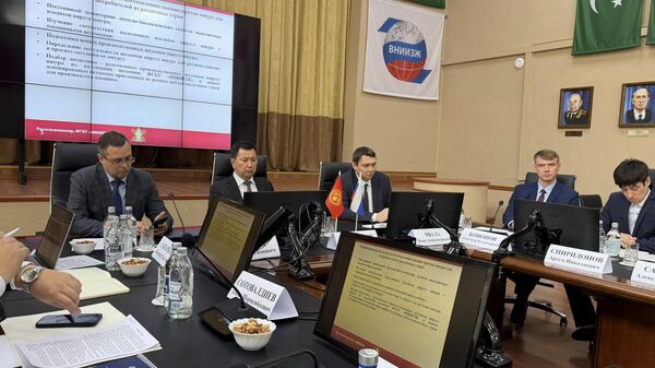 В России с рабочим визитом находится кыргызская делегация во главе с замглавы кабмина Эрлистом Акунбековым - Sputnik Кыргызстан