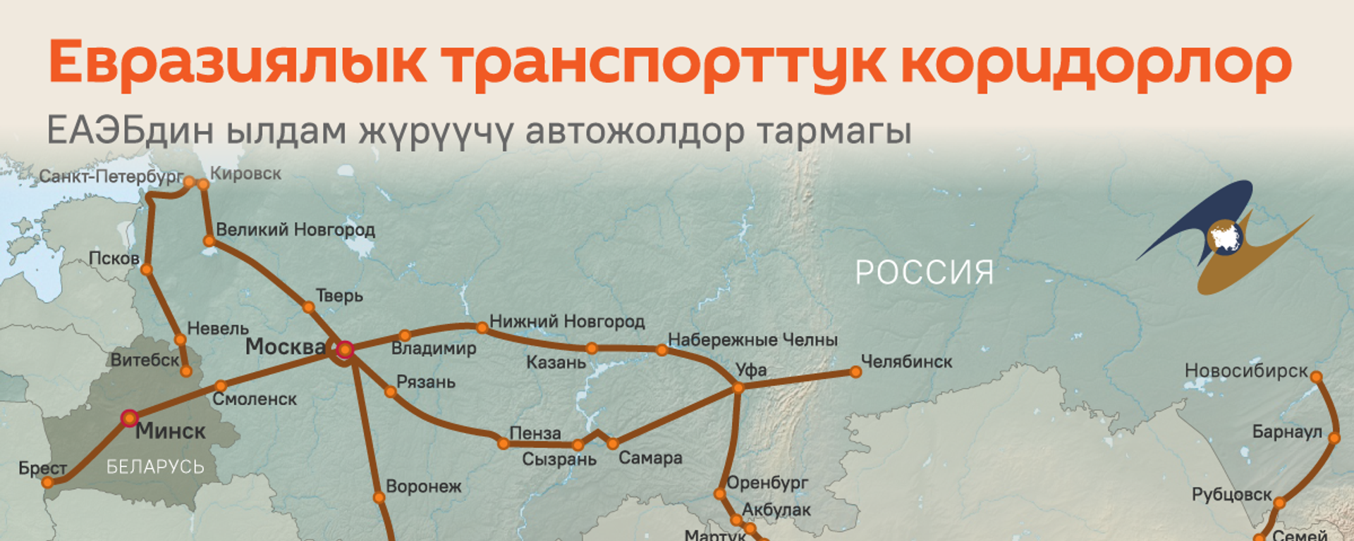 Евразиялык транспорттук коридорлор - Sputnik Кыргызстан, 1920, 03.04.2026