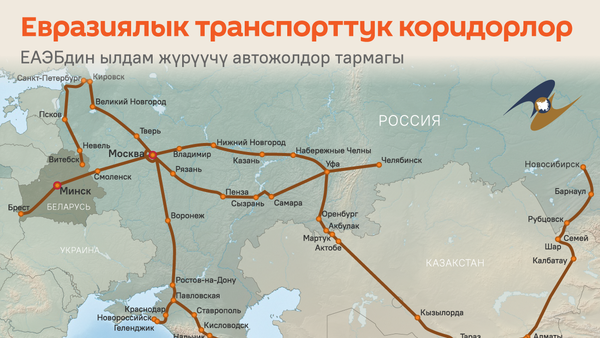 Евразиялык транспорттук коридорлор - Sputnik Кыргызстан