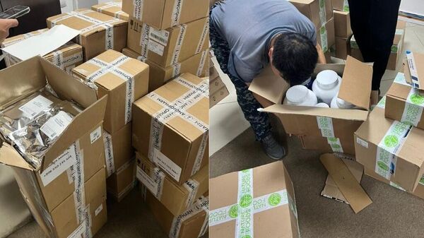 Салыкчылар 12 млн. сомдук дары менен азыктын мыйзамсыз киришине бөгөт коюшту - Sputnik Кыргызстан