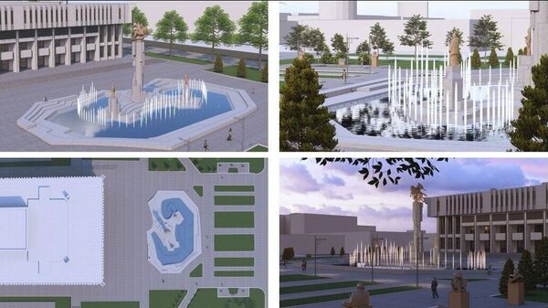 Эскиз фонтанного комплекса - Sputnik Кыргызстан