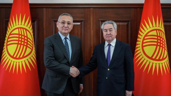 Глава МИД Жээнбек Кулубаев встретился с генсеком ОДКБ Таалатбеком Масадыковым - Sputnik Кыргызстан