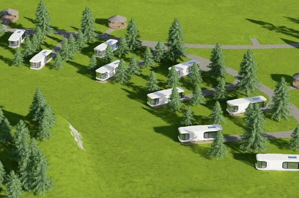Кроме нее, построят смотровые площадки, кафе и дома формата A-frame - Sputnik Кыргызстан