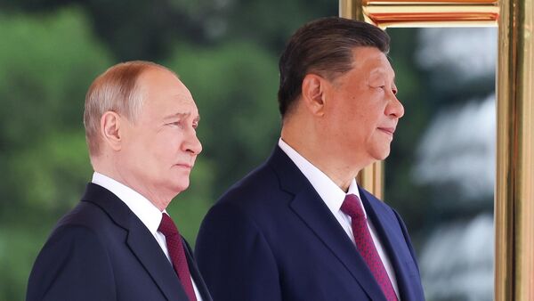 Владимир Путин менен Си Цзиньпин - Sputnik Кыргызстан
