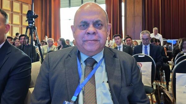 Заместитель генсека ШОС Сухэль Хан на форуме аналитических центров ШОС в Бишкеке - Sputnik Кыргызстан