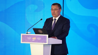 Садыр Жапаров выступил на Международном Иссык-Кульском форуме в Чолпон-Ате