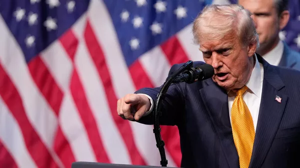 Президент США Дональд Трамп на саммите НАТО в Анкаре - Sputnik Кыргызстан