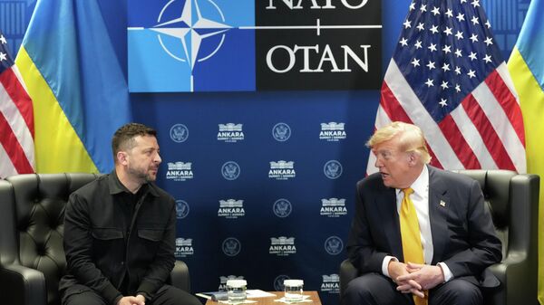 Владимир Зеленский на саммите НАТО в Анкаре - Sputnik Кыргызстан