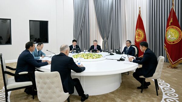 Президент КР Садыр Жапаров провел встречу с главой МИД Беларуси Максимом Рыженковым - Sputnik Кыргызстан