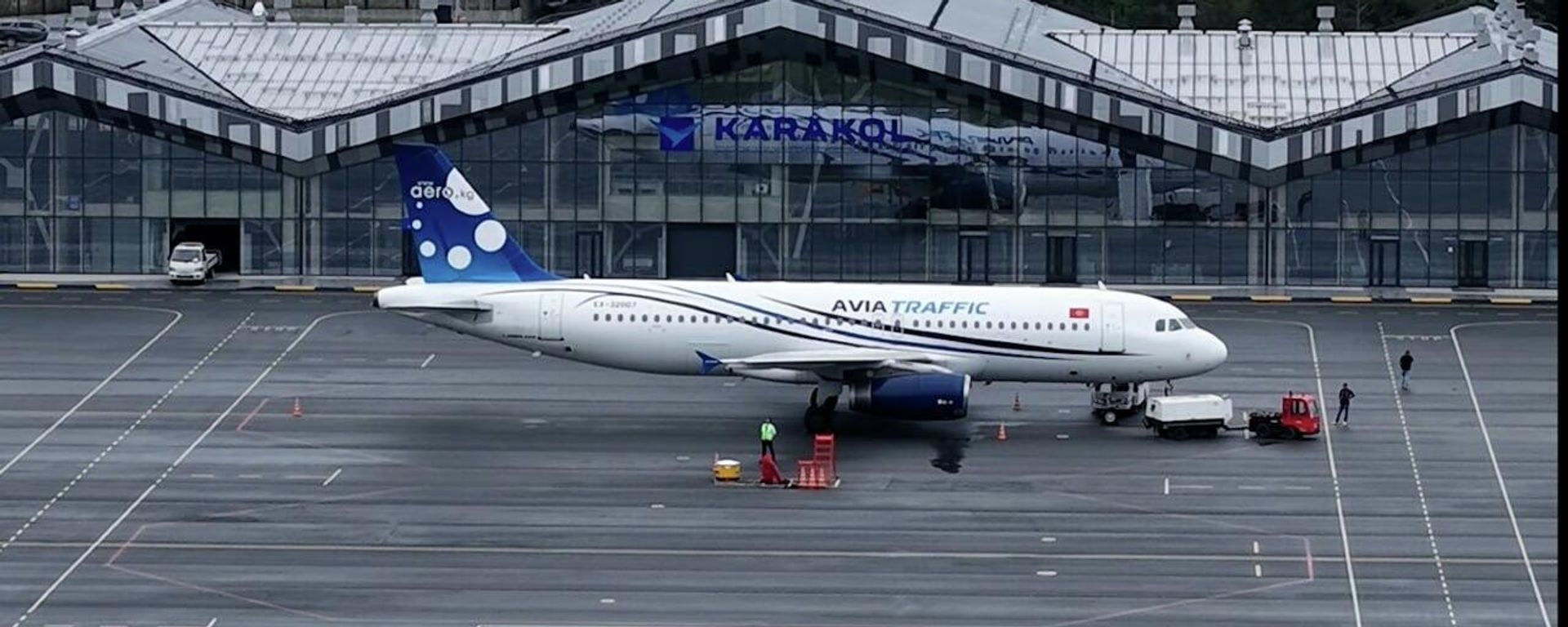  Airbus A320 в аэропорту Каракола - Sputnik Кыргызстан, 1920, 27.10.2026