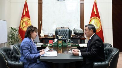 Президент Кыргызстана Садыр Жапаров провел встречу с омбудсменом Джамилей Джаманбаевой