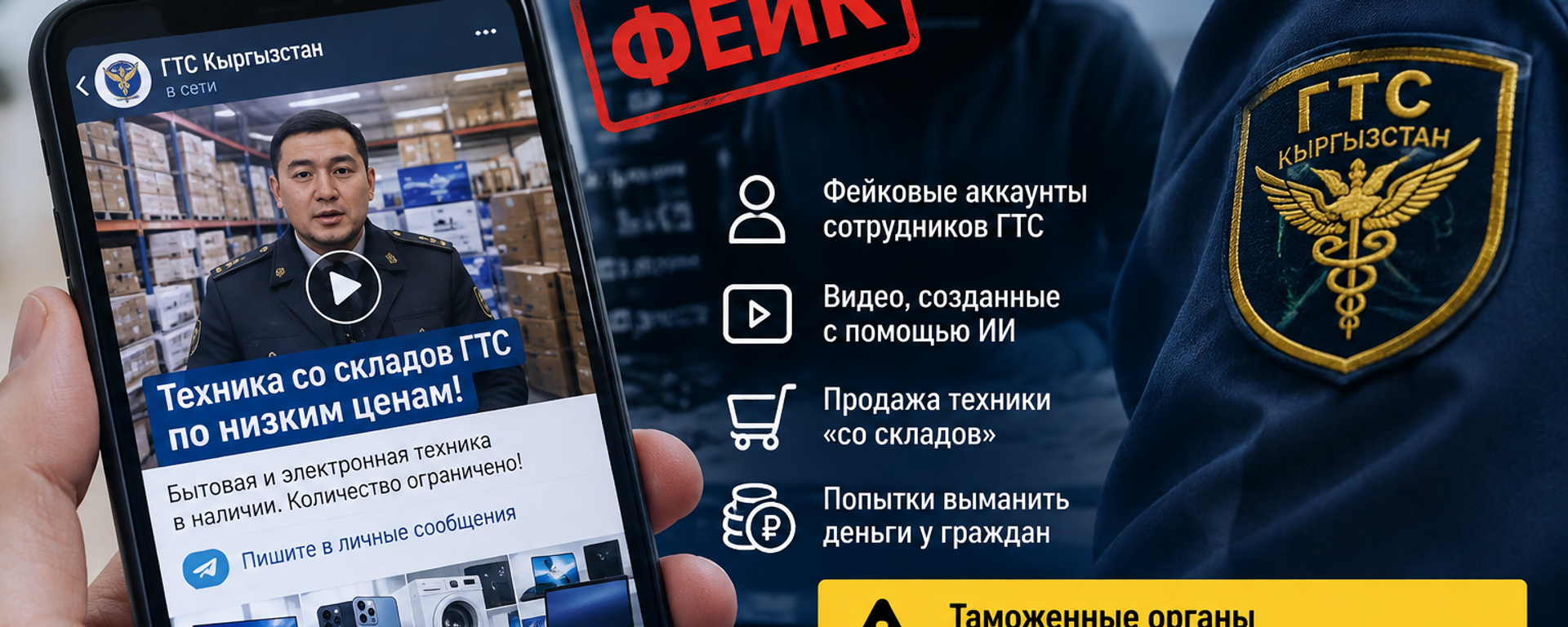 Мошенники с помощью ИИ распространяют фейковые видео о продаже техники со складов - Sputnik Кыргызстан, 1920, 26.09.2026