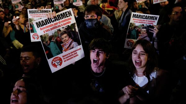 Акция протеста в Испании - Sputnik Кыргызстан