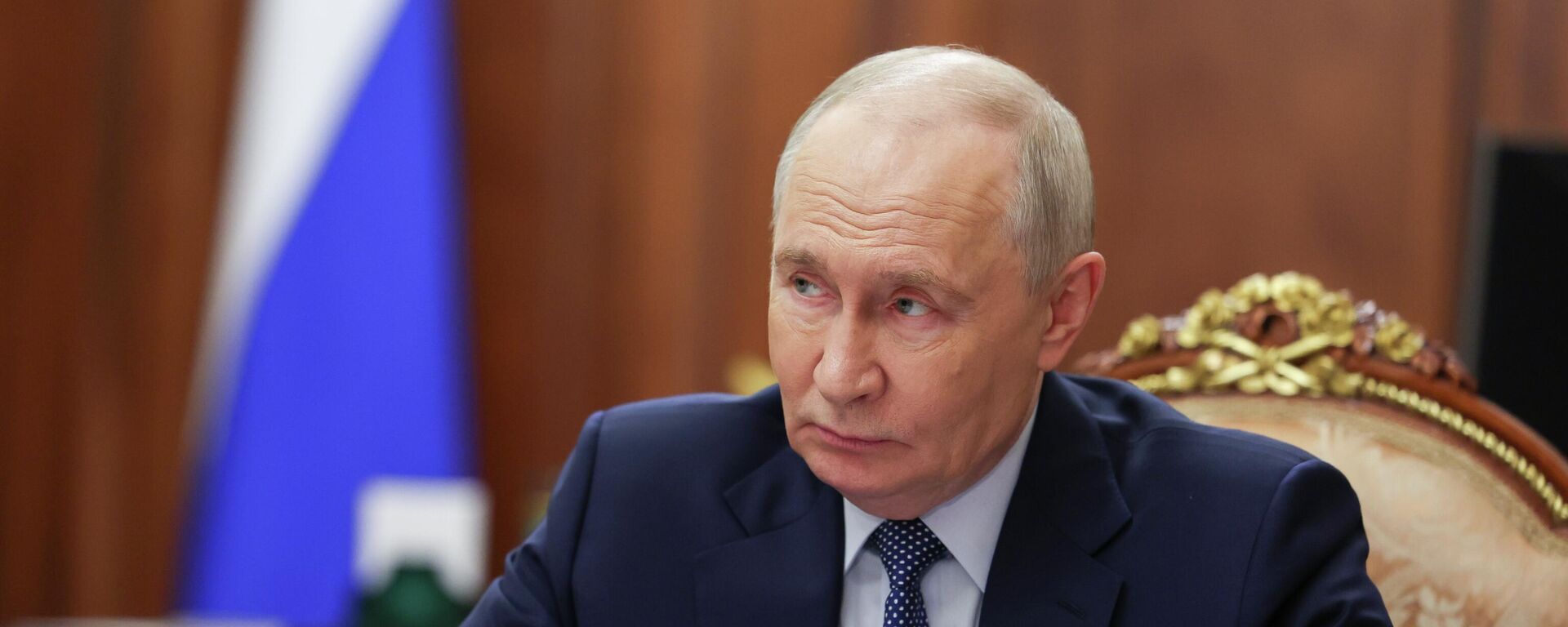 Президент Владимир Путин встретился с председателем Общероссийской общественной организации Деловая Россия Алексеем Репиком - Sputnik Кыргызстан, 1920, 12.10.2026