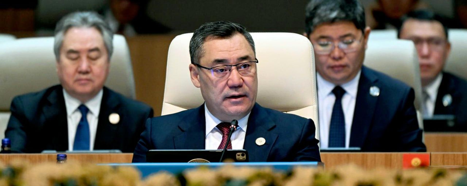 Садыр Жапааров выступил на 13-м саммите глав государств ОТГ в Анкаре - Sputnik Кыргызстан, 1920, 30.10.2026