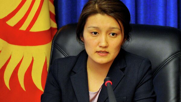 Билим берүү жана илим министри Элмира Сариева. Архив - Sputnik Кыргызстан