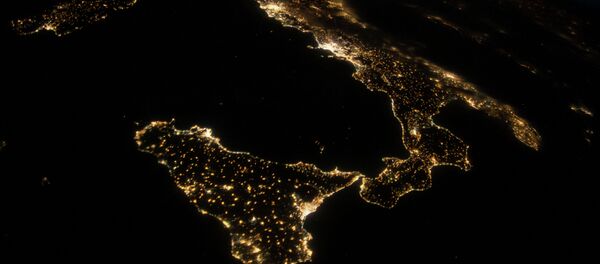 Ночной вид на землю из космоса - Sputnik Кыргызстан