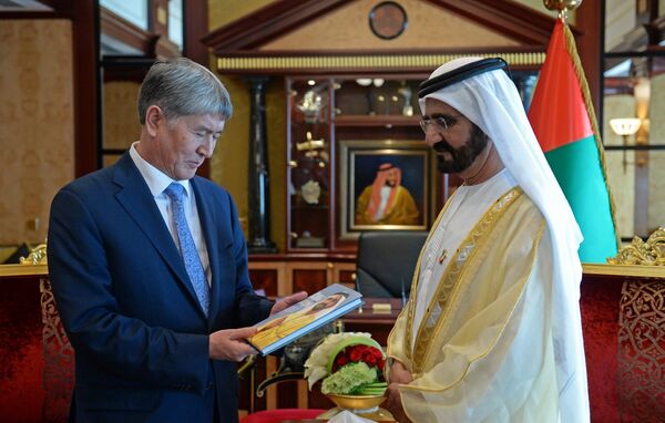 Атамбаев встретился с правителем Дубая Мухамед бин Рашид Аль Мактумом - Sputnik Кыргызстан
