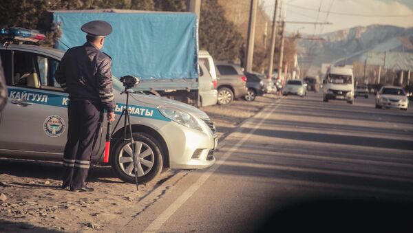 Посттогу жол кайгуул кызматкери. Архив - Sputnik Кыргызстан